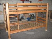 Кроватка детская деревянная двухъярусная